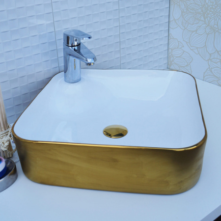 Накладная раковина CeramaLux NC 429 43х43 фото