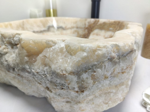 Накладная раковина из оникса Indo Erozy Блитар EO-00080 фото