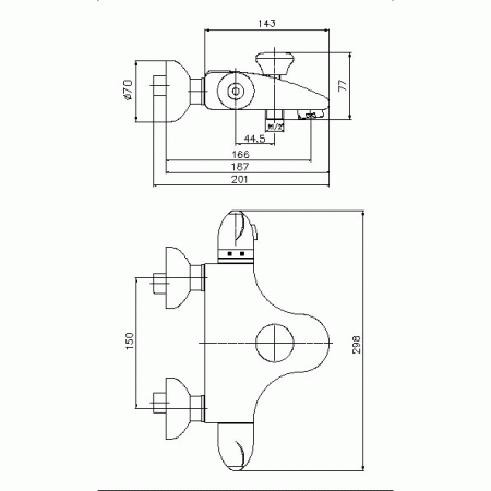 Термостат для ванны E.C.A. Thermostatiuc 102102325 фото