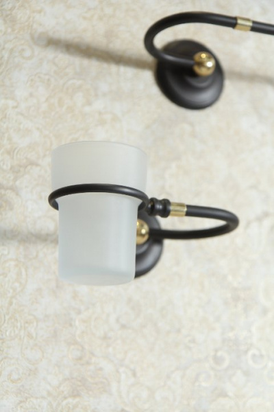 Стакан для зубных щеток Art&Max Sophia AM-2140-Nero/Do-Ant фото