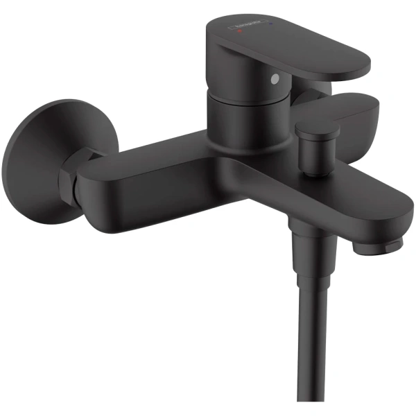 Смеситель для ванны с душем Hansgrohe Vernis Blend 71440670 черный матовый фото