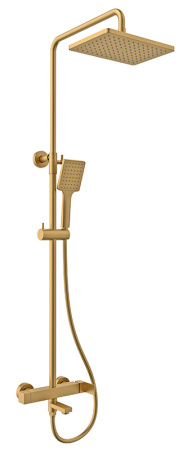 Душевая система Kaiser Cube 01582-3 шлифованное золото фото