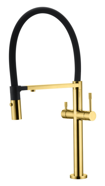 Смеситель для кухни под фильтр Boheme Uno 115-G GOLD фото