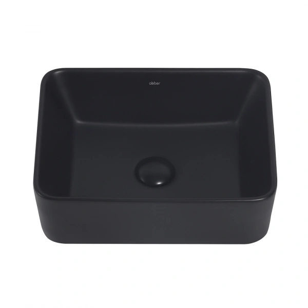 Накладная раковина Abber Rechteck AC2213MB 40x30 черная матовая фото