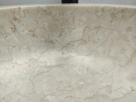 Накладная раковина из мрамора Bowl Marmo Cream Medium BM-00029 (45*45*15см) фото