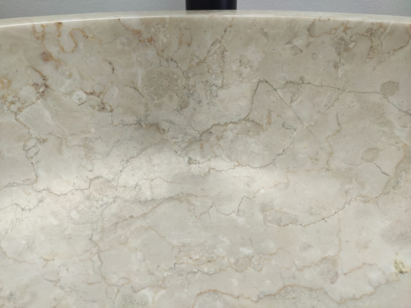 Раковина из мрамора Indo Bowl Marmo Cream Medium BM-00029 фото