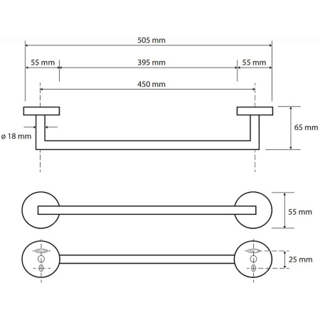 Полотенцедержатель Bemeta Brilo 161204020 золото фото