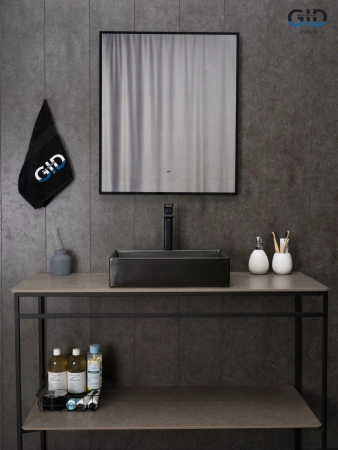 Накладная раковина GID Bm1204 53360 45x32 черная матовая фото