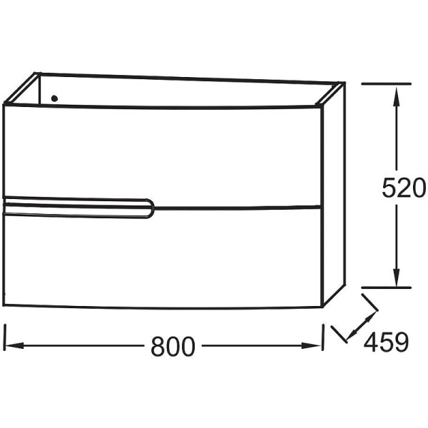 Тумба с раковиной Jacob Delafon Nona 80 EB1888RU-G98 глянцевый темно-синий фото