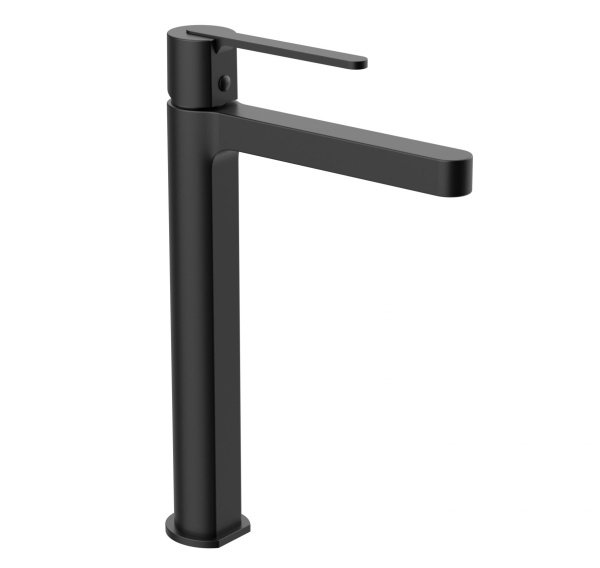 Высокий смеситель для раковины AltroBagno Unione 010221 NeOp черный матовый фото