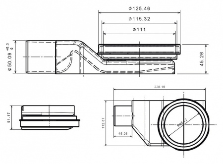 Душевой трап Pestan Confluo Standart Angle2 фото