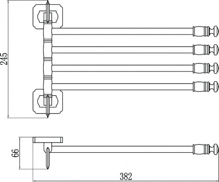 Полотенцедержатель Savol 64 S-006404 фото