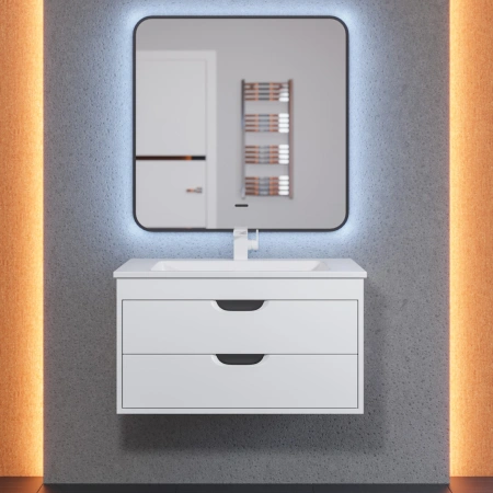 Тумба под раковину Uperwood Modul 80 2930205355 белая/графит фото