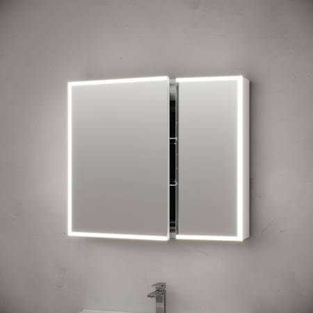 Зеркало-шкаф с подсветкой Sancos Evoke SC8080 80x70 фото