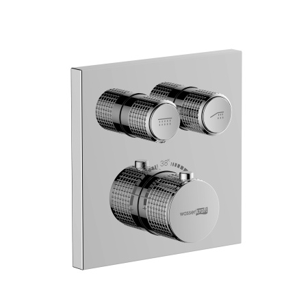 Смеситель для ванны и душа WasserKRAFT Dinkel 5848 Thermo хромоникелевое фото