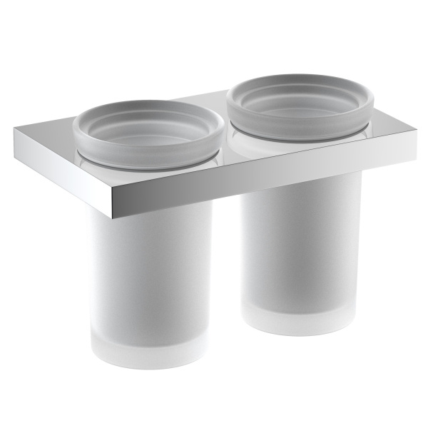 Двойной стакан для зубных щеток Timo Petruma 15234/00 Хром фото