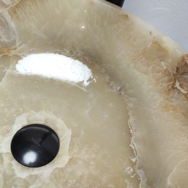 Накладная раковина из оникса Bowl Yellow Medium TinLip BO-00976 (45*45*15) фото