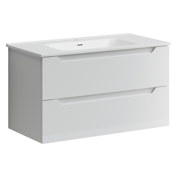 Тумба под раковину Sancos Norma 2.0 NR2.090W белый глянец фото