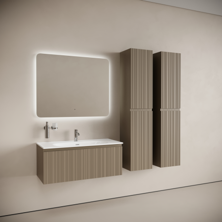 Тумба под раковину Sancos Code CD100GB серо- бежевая фото