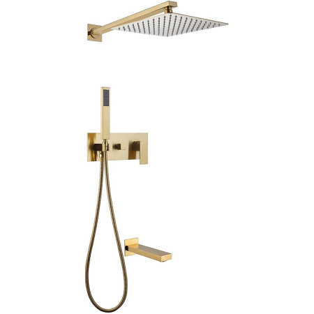 Душевая система Abber Daheim AF8217G Золото матовое фото