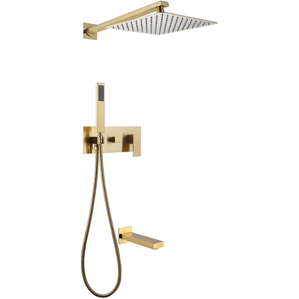 Душевая система Abber Daheim AF8217G Золото матовое фото