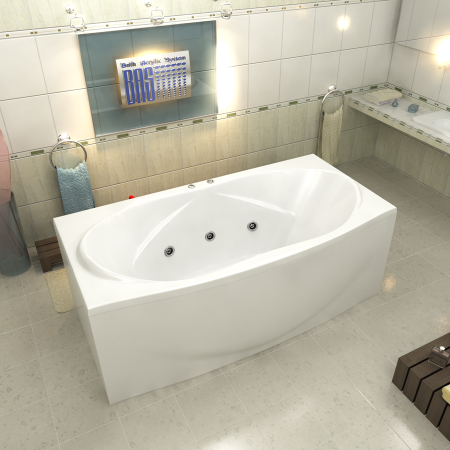 Ванна акриловая с гидромассажем Bas Фиеста 194х100 фото