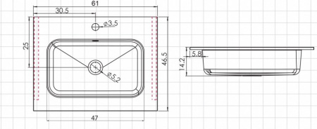 Раковина Vincea Norma VCB-2N600W 60 см фото