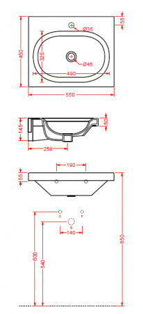 Подвесная раковина Artceram Blend BLL004 01 00/ L3105 bi*1 фото