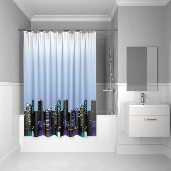 Текстильная шторка для ванной комнаты Iddis City 200*240 см city 210P24RI11 фото
