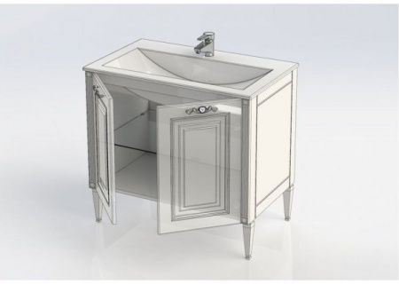 Тумба с раковиной Aquanet Паола 90 00213016 фото