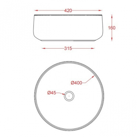 Накладная раковина Artceram Cognac COL001 17 00 nero matt 42x42 фото