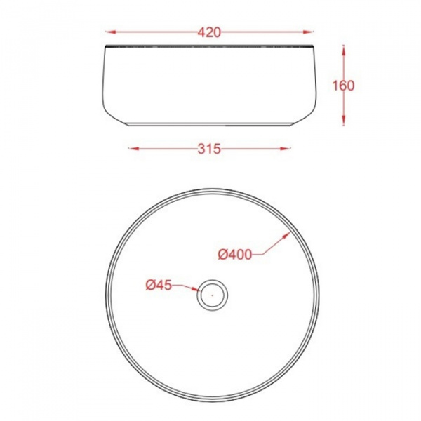 Накладная раковина Artceram Cognac COL001 17 00 nero matt 42x42 фото