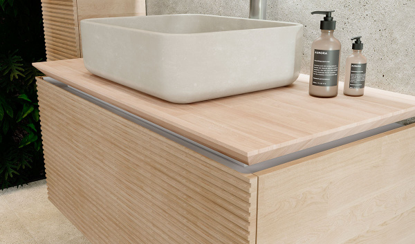 Тумба под раковину с подсветкой Jorno Karat Kar.01.100/P/BuL 100 см фото