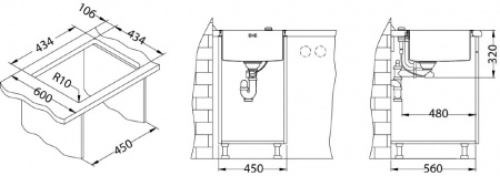 Мойка для кухни Alveus Monarch Quadrix 30 Bronze фото