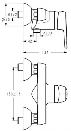 Смеситель для душа Ideal Standard Cerasprint 2012 B9570AA фото