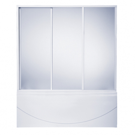 Шторка для ванны раздвижная Bas Ямайка пластик (3 ств.) фото