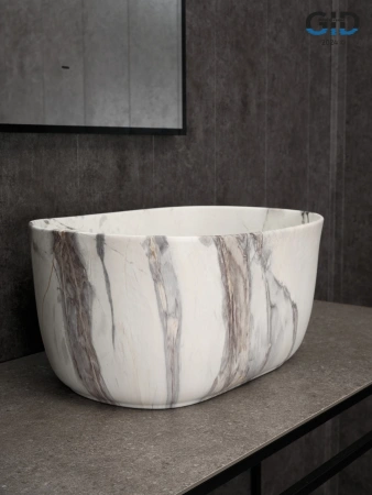 Накладная раковина GID Mnc9302 54481 45x32 под мрамор фото