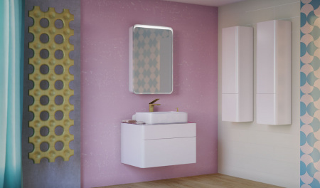 Тумба под раковину Raval Pure 80 Pur.01.80/P/W фото