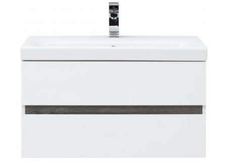 Тумба с раковиной Aquanet Беркли 80 00254290 + 00246880 фото