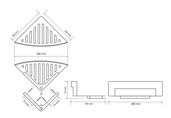Мыльница настенная Bemeta Cytro 102208282 фото