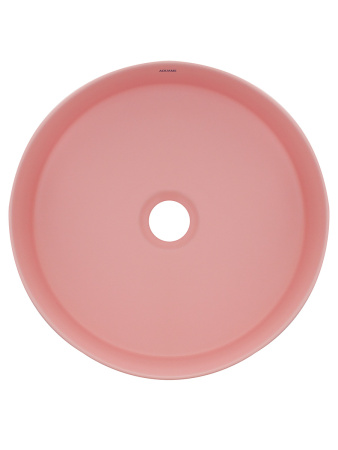 Раковина накладная AQUAme AQM5012 355x355x120 розовый матовый фото