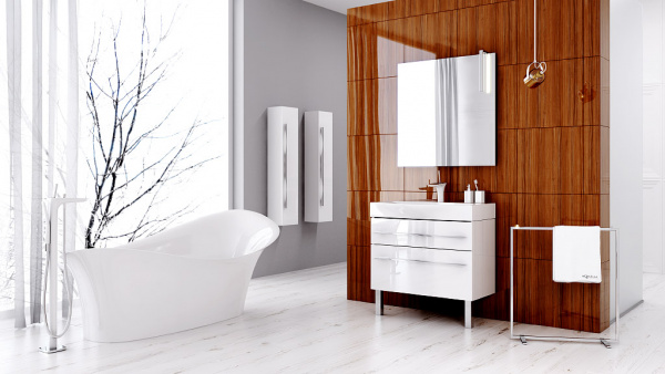 Тумба с раковиной Aqwella 5 Stars Milan 80 Mil.01.08/2n/W фото