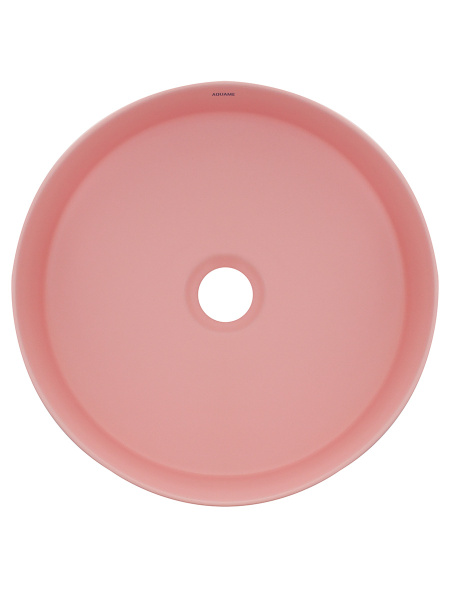 Раковина накладная AQUAme AQM5012 355x355x120 розовый матовый фото