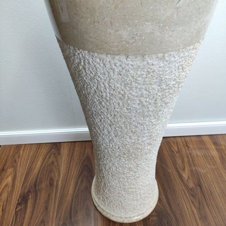 Раковина напольная из мрамора Pedestal Cream/Cream MN-0402 фото