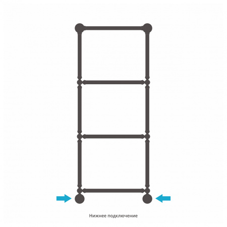 Водяной полотенцесушитель Сунержа Ренессанс 126х50 03-0280-1250 золото фото