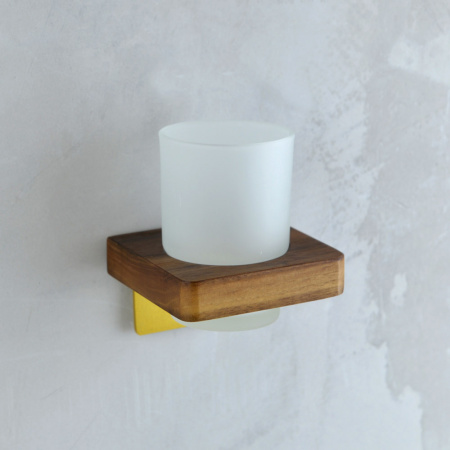 Стакан для зубных щеток Bronze de Luxe Forest 10704G матовое золото фото