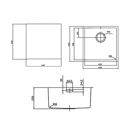 Мойка кухонная Iddis Edifice EDI44B0i77 фото