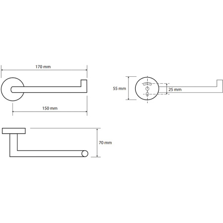 Держатель туалетной бумаги Bemeta Brilo 161212030 фото