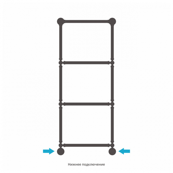 Водяной полотенцесушитель Сунержа Ренессанс 126х50 03-0280-1250 золото фото