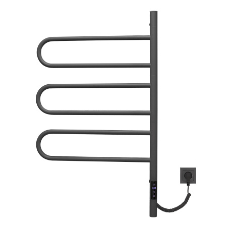 Электрический полотенцесушитель Vincea VTD-1R2CGE 44х80 графит, таймер фото